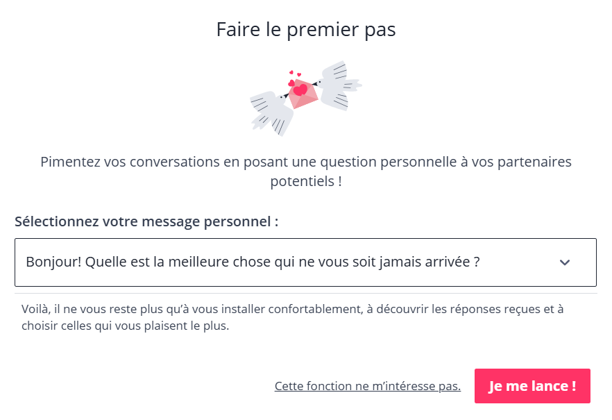 Be2 Faire le premier pas